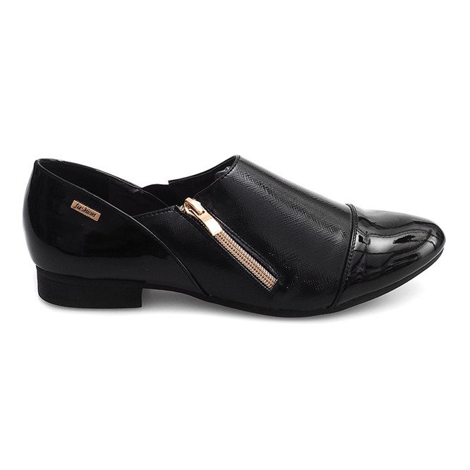 Chaussures à enfiler classiques TL1246 Noir le noir