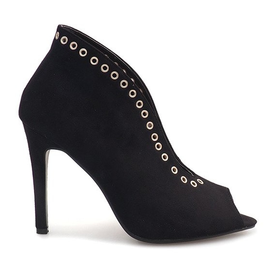 Bottines À Talons Hauts En Daim 1907 Noir le noir