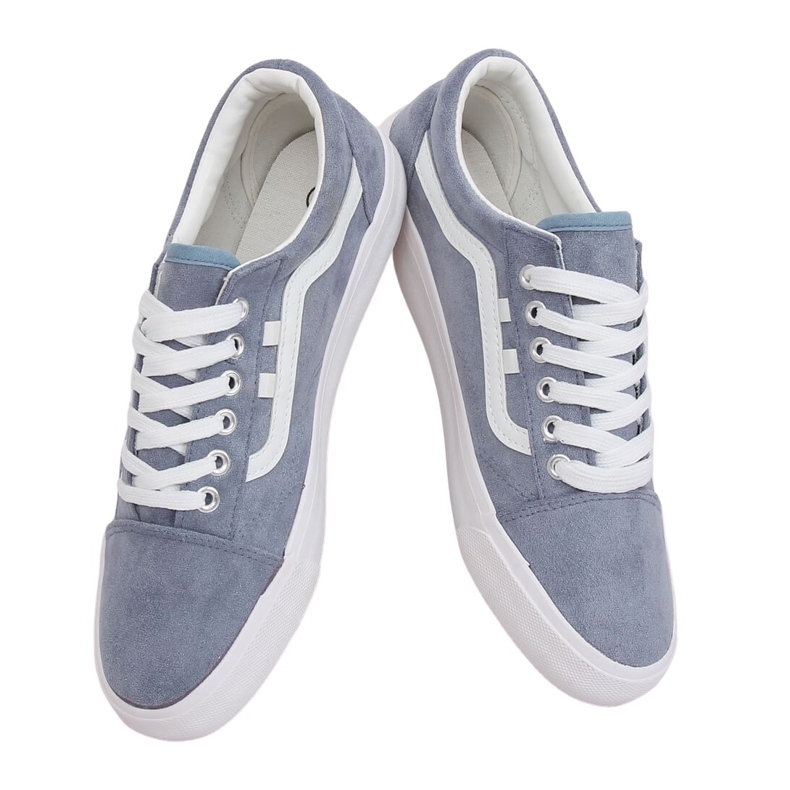 Baskets femme bleues B70A BLEU / BLANC