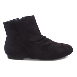 Bottines Daim Jodhpur 7-121 Noir le noir