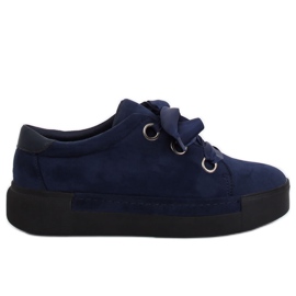 Baskets femme bleu marine 1018 Bleu