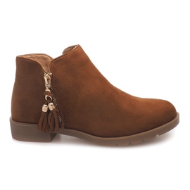 Bottines Daim Jodhpur 8565 Camel brun