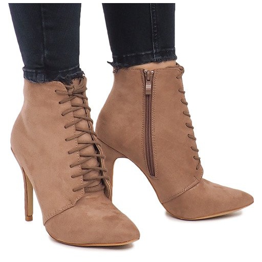 Bottes À Talons Hauts LB-229 Kaki rose