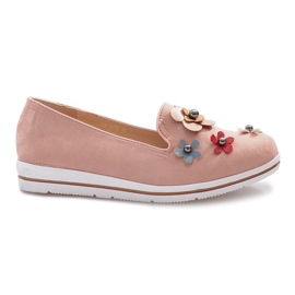 Escarpins compensés roses multi-fleurs Escarpins compensés roses multi-fleurs