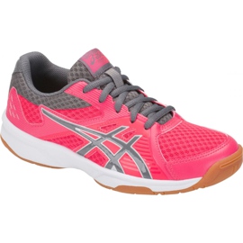 Asics Upcourt 3 Gs Jr 1074A005-700 chaussures de volley-ball multicolore rose Asics Upcourt 3 Gs Jr 1074A005-700 chaussures de volley-ball multicolore rose