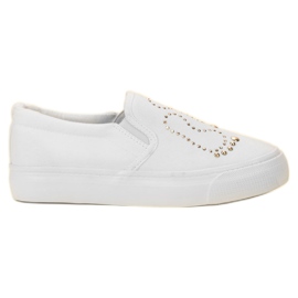 J. Star Slipons Avec Strass blanche