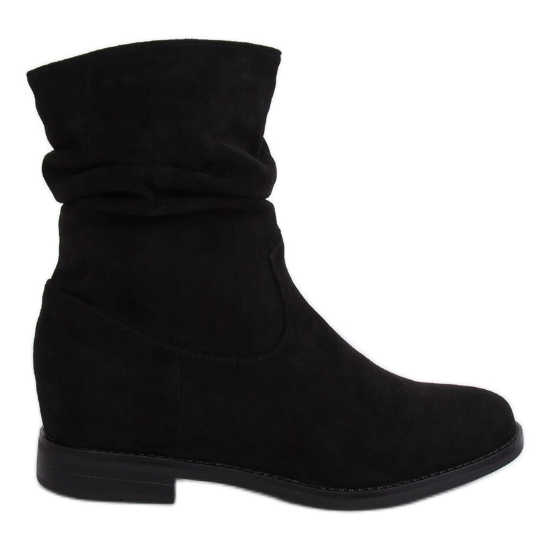 Bottines noires sur talon compensé caché NC838 Noir le noir