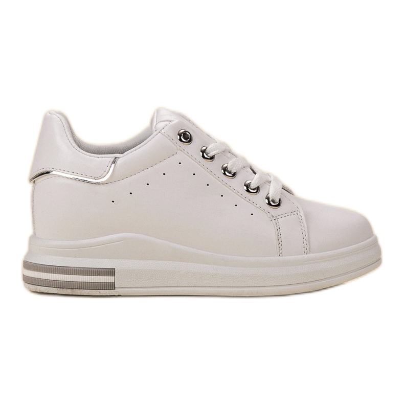 SHELOVET Espadrilles de coin blanche