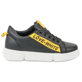 Jumex Aime les chaussures de sport noir jaune