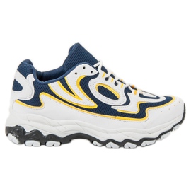 Kayla Chaussures de sport pour femmes blanc bleu