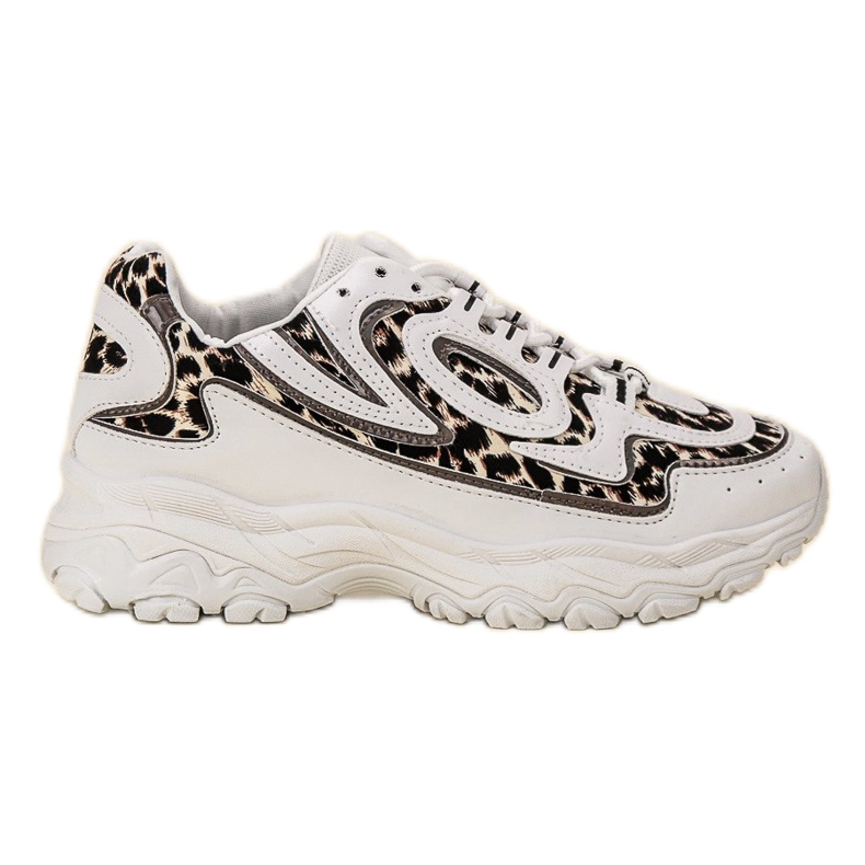 Kayla Chaussures de sport pour femmes blanche brun