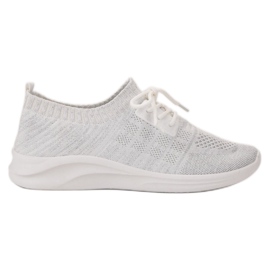 Ideal Shoes Chaussures de sport textiles blanc