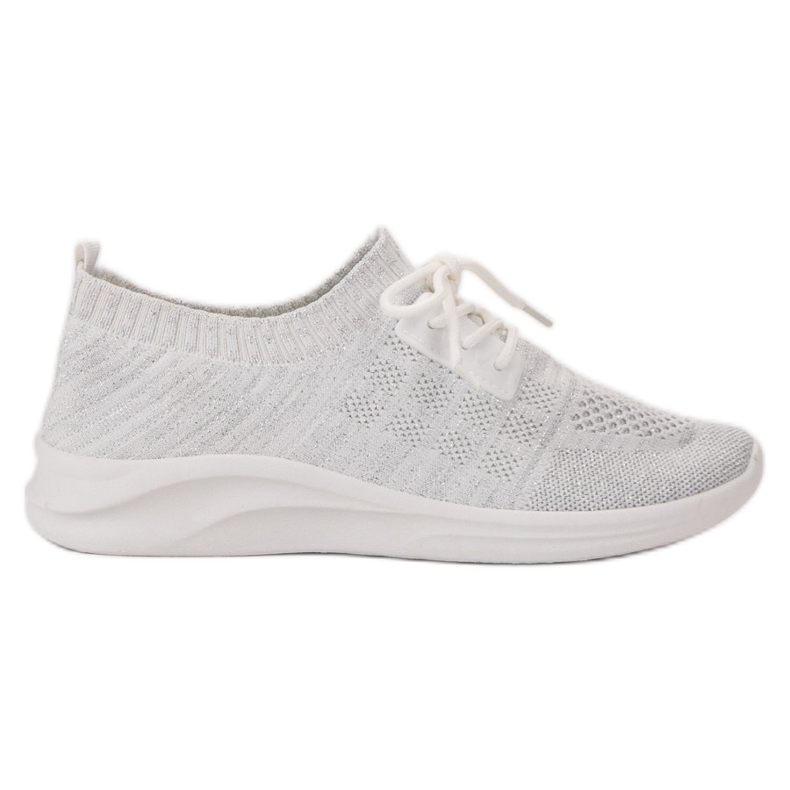 Ideal Shoes Chaussures de sport textiles blanche