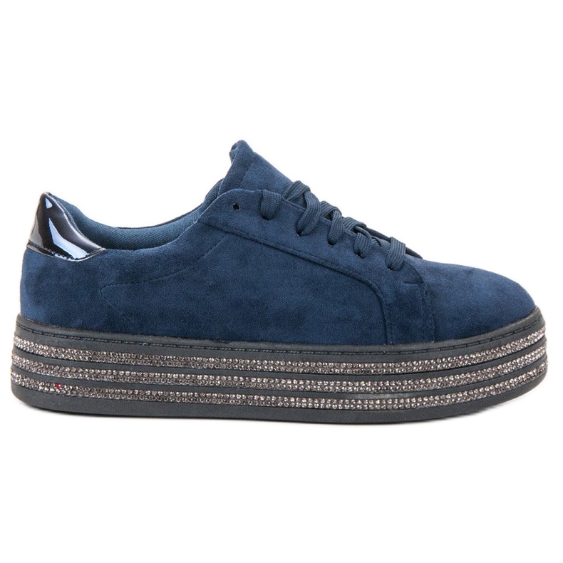 Bestelle Chaussures de sport en daim bleu marin