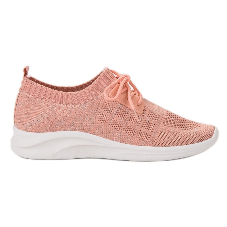 Ideal Shoes Chaussures de sport textiles rose