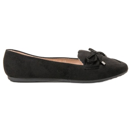 Ch. Creation Ballerines en daim le noir
