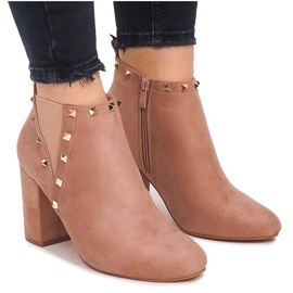 Boots Sur un poteau F3626 Rose