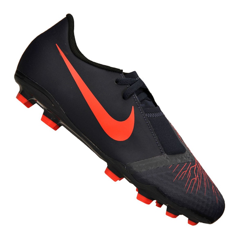 Nike Jr Phantom Vnm Academy Fg Jr AO0362-440 chaussures de football le noir le noir