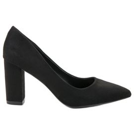 SHELOVET Escarpins en daim le noir