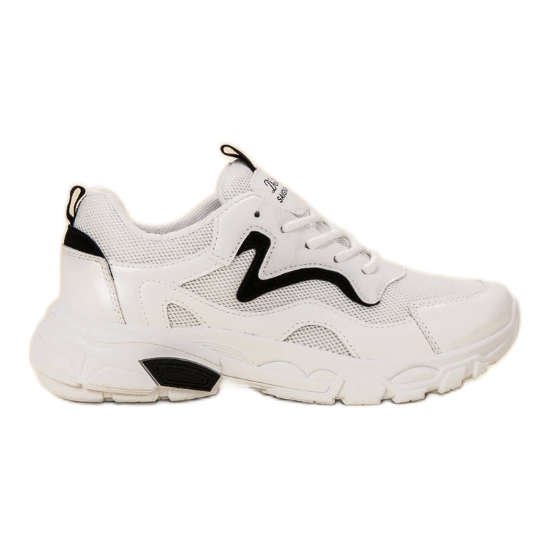 SHELOVET Chaussures de sport à lacets blanche