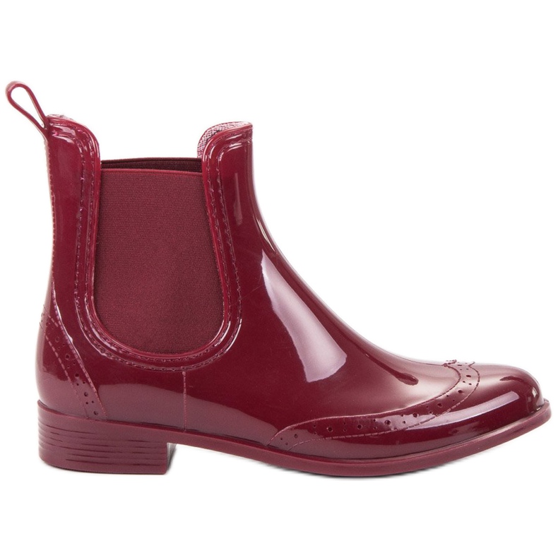 Kayla Galoches marrons rouge Kayla Galoches marrons rouge