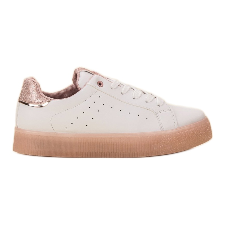 SHELOVET Chaussures de sport blanches rose SHELOVET Chaussures de sport blanches rose