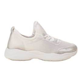 SHELOVET Chaussures de sport à enfiler blanc