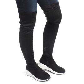 Bottines Semelles Blanches 6680-PG Noir le noir
