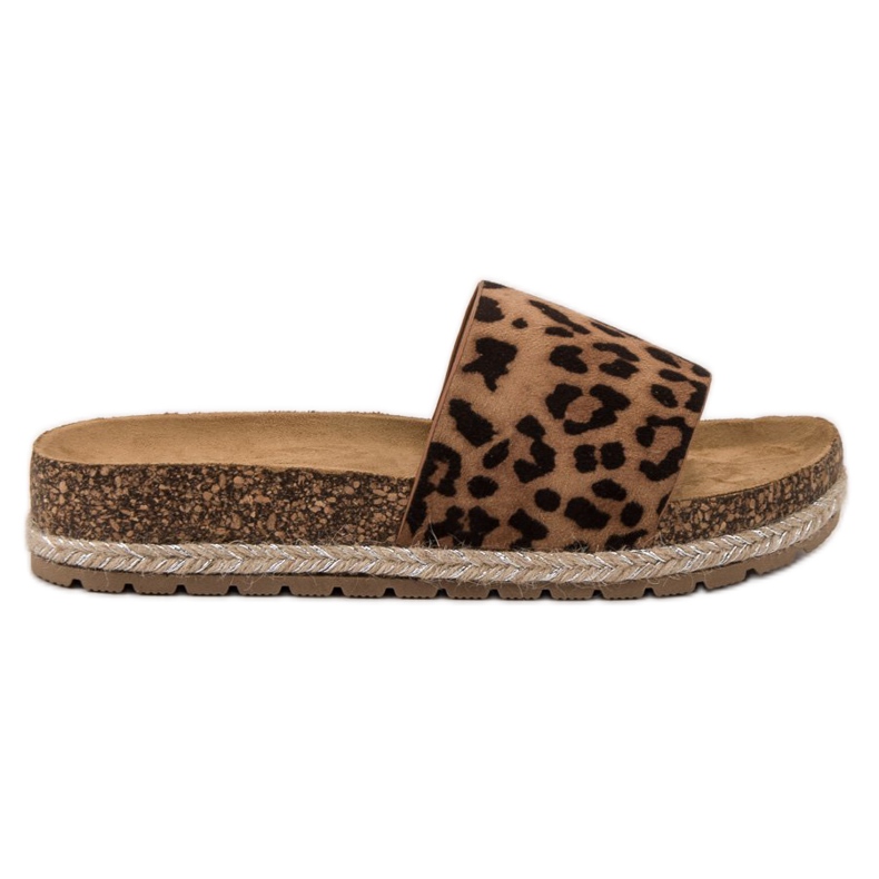 Bestelle Pantoufles classiques en daim brun