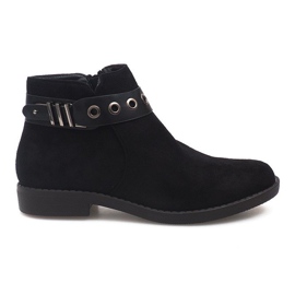Bottes en daim QL-36 Noir