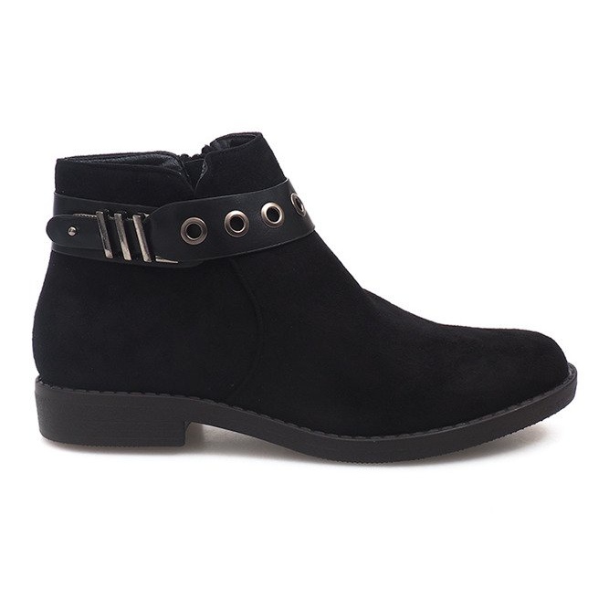 Bottes en daim QL-36 Noir le noir