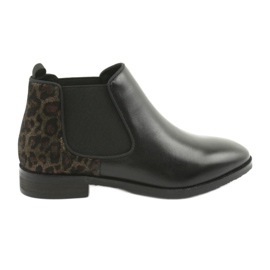 Caprice Bottes en cuir féminin 25327 noir