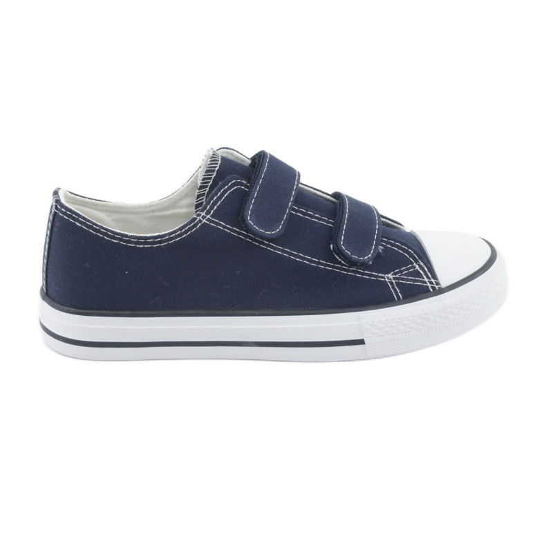 Atletico Baskets à scratch bleu marine blanche