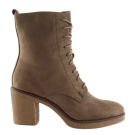 Escarpins à lacets Marron 3638 Kaki brun