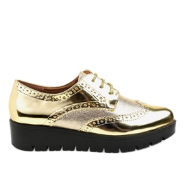 Chaussures à lacets dorées TL-60