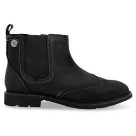 Bottes Chaudes Hautes Attachées 4682 Noir