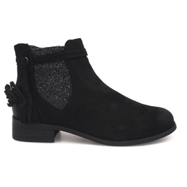 Bottines Daim Jodhpur W132 Noir