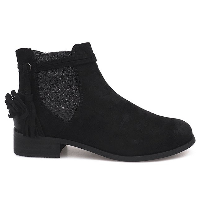 Bottines Daim Jodhpur W132 Noir le noir