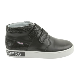 Mazurek Chaussures pour enfants en cuir noir le noir