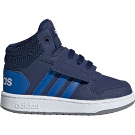 Adidas Hoops Mid 2.0 EE6714 chaussures pour enfants bleu marine