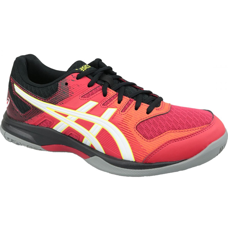 Asics Gel-Rocket 9 M 1071A030-600 chaussures de volley-ball rouge multicolore