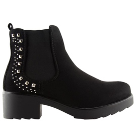 Bottines Chelsea noires à clous Z175 Black