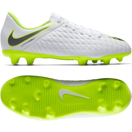 Nike Hypervenom Phantom 3Club Fg Jr AJ4146-107 chaussures de football blanc