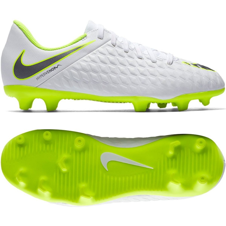 Nike Hypervenom Phantom 3Club Fg Jr AJ4146-107 chaussures de football blanc blanche blanche Nike Hypervenom Phantom 3Club Fg Jr AJ4146-107 chaussures de football blanc blanche blanche