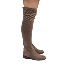 Bottes taupe pour femme 3037-49 multicolore