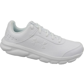 Under Armour Gs Assert 8 Jr 3022697-100 chaussures de course blanche blanche
