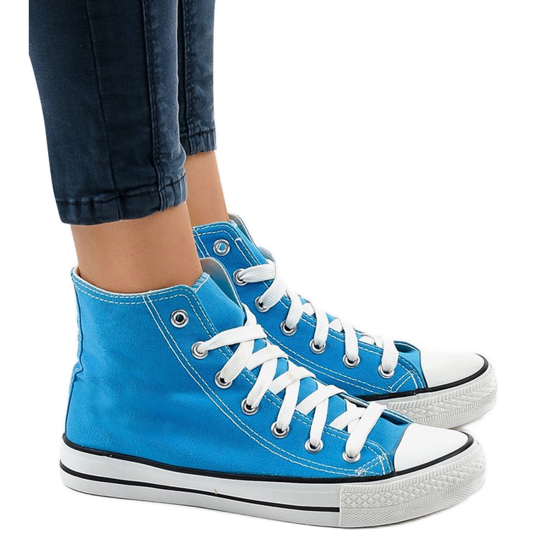 Baskets montantes classiques bleues DTS8224-16