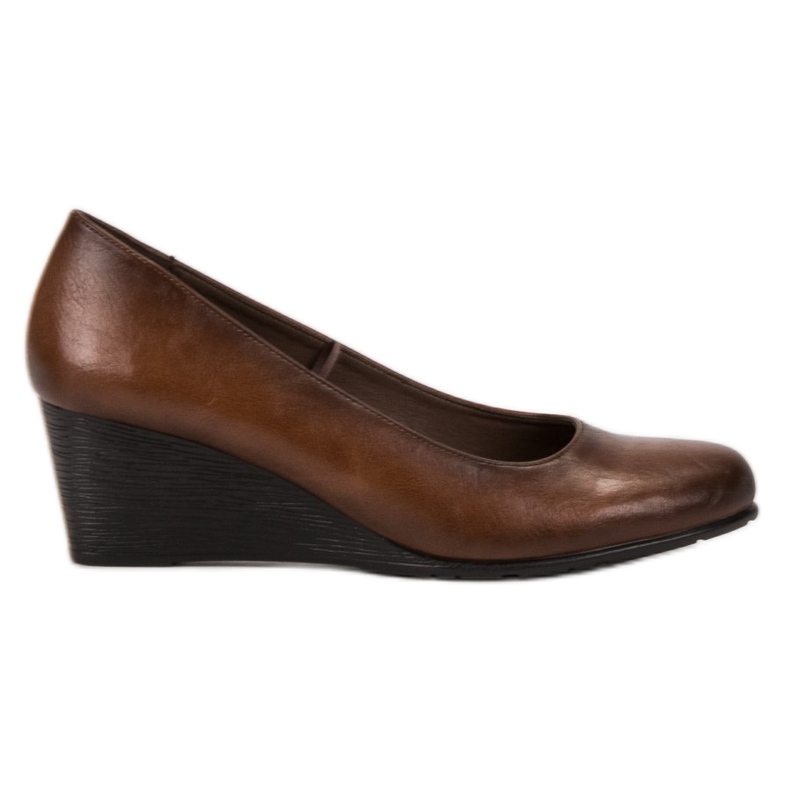 Vinceza Escarpins marron sur un coin brun