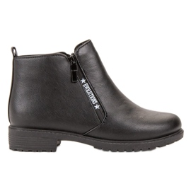 SHELOVET Bottes noires classiques le noir