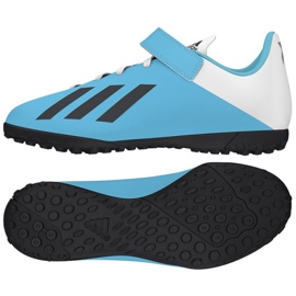 Adidas X 19.4 H&L Tf Jr EF9126 bleu chaussures Adidas X 19.4 H&L Tf Jr EF9126 bleu chaussures